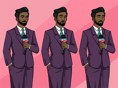 Newscaster Bob Character Sprites