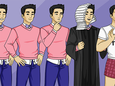 Main Character (M) Character Sprites