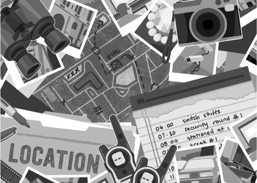 One Last Job Location Card Design
